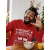 imageTstars Meeowee Ugly Christmas Sweatshirt for Men Tacky Sweater Style Cat Xmas Holiday Mens SweatshirtsRed
