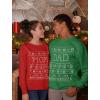 imageTstars Mom ampamp Dad Matching Couples Ugly Christmas Sweatshirts Funny His and Hers Xmas Holiday Sweatshirt for Men WomenMom Red  Dad Green