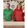 imageTstars Mom ampamp Dad Matching Couples Ugly Christmas Sweatshirts Funny His and Hers Xmas Holiday Sweatshirt for Men WomenMom Red  Dad Green