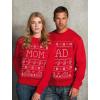 imageTstars Mom ampamp Dad Matching Couples Ugly Christmas Sweatshirts Funny His and Hers Xmas Holiday Sweatshirt for Men WomenMom Red  Dad Red