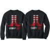imageTstars Mommy ampamp Daddy Elf Suit Matching Set Santas Helpers Funny Christmas SweatshirtsMommy Elf Green  Daddy Elf Green
