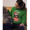 imageTstars Santa Claws Ugly Christmas Sweatshirt for Women Teen Girls Funny Cat Womens Xmas Holiday SweatshirtsGreen