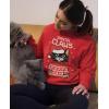 imageTstars Santa Claws Ugly Christmas Sweatshirt for Women Teen Girls Funny Cat Womens Xmas Holiday SweatshirtsRed