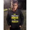 imageTstars Smell Like a Horse Funny Gift for Horse Lover Riding Women HoodieBlack