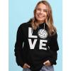 imageTstars Volleyball Hoodies Gifts for Teen Girls Women Fans Team Players Love Sweatshirt HoodieBlack