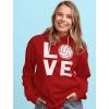 imageTstars Volleyball Hoodies Gifts for Teen Girls Women Fans Team Players Love Sweatshirt HoodieRed