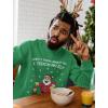 imageTstars When I Think About You I Touch My Elf Funny Ugly Christmas Sweater Style Hilarious Xmas Holiday Sweatshirt for MenGreen