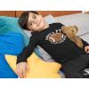 imageTurkey ampamp Touchdowns Football Gameday Shirt Girls Boys Thanksgiving Youth Kids Long Sleeve TShirtBlack
