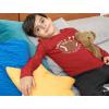 imageTurkey ampamp Touchdowns Football Gameday Shirt Girls Boys Thanksgiving Youth Kids Long Sleeve TShirtRed