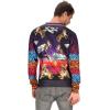 imageUgly Christmas Sweatshirt Funny 3D Graphic Crewneck Long Sleeve Sweatshirt Tiger