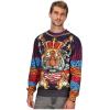 imageUgly Christmas Sweatshirt Funny 3D Graphic Crewneck Long Sleeve Sweatshirt Tiger
