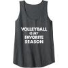 imageVolleyball Is My Favorite Season Gift for Volleyball Lovers Tank TopDark Heather Grey
