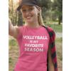 imageVolleyball is My Favorite Season Shirt Gift for Volleyball Lovers Women TShirtGray
