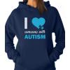 imageAutism Awareness Hoodie I Love Someone with Autism Women HoodieBlue