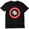 imageAutism Awareness Puzzle Superhero Shield Shirt Captain Autism TShirtBlack