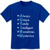 imageAutism Shirt Always Unique Autism Awareness Youth Kids TShirtBlue