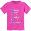 imageAutism Shirt Always Unique Autism Awareness Youth Kids TShirtPink