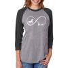 imageGift for Horse Lover Infinite Love 34 Women Sleeve Baseball Jersey ShirtBlackGray