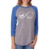 imageGift for Horse Lover Infinite Love 34 Women Sleeve Baseball Jersey ShirtBlueGray