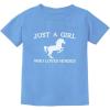 imageHorse Gifts A Girl Who Loves Horses Shirt Horseback Equestrian Youth Kids TShirtCalifornia Blue