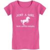 imageJust A Girl Who Loves Horses Shirt Horse Lover Gifts Equestrian Girls ShirtsWow Pink