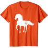imageKids Gift For Horse Lover  Love Horses Kids TShirtOrange