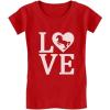 imageLove Horses Gifts for Girls Horseback Riding Horse Kids Girls Fitted TShirtRed