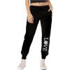 imageLove Volleyball Leggings for Women Teen Girls Gift for Volleyball Fans Fleece JoggersBlack