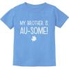 imageMy Brother is AuSome Autism Awareness Siblings Toddler Infant Kids TShirtCalifornia Blue