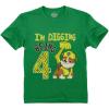imagePaw Patrol Rubble Digging Being 4 Construction Bulldozer 4th Birthday Toddler Kids TShirtGreen