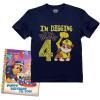 imagePaw Patrol Rubble Digging Being 4 Construction Bulldozer 4th Birthday Toddler Kids TShirtNavyteebooksticker