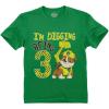 imageRubble 3rd Birthday Boy Digging Being 3 Shirt Gifts for Three Years Old Boys Bday Paw Patrol Toddler Kids TShirtGreen