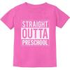 imageStraight Outta Preschool Graduation Funny Gift ToddlerInfant Kids TShirtPink