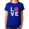 imageTeeStars  Love Volleyball  Best Gift Idea for Volleyball Lovers Women TShirtBlue