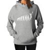 imageTeeStars  Volleyball Evolution  Gift for Volleyball Player Women HoodieGray