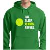 imageTennis Gifts Women Teen Girls Player Sport Eat Sleep Repeat Sweatshirt HoodieGreen