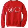 imageTstars  Gift For Horse Lover Infinite Love Women SweatshirtRed