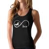 imageTstars  Gift for Horse Lover Infinite Love Racerback Tank TopBlack