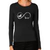 imageTstars  Gift for Horse Lover Infinite Love Women Long Sleeve TShirtBlack