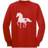 imageTstars  Gift for Horse Lover Love Horses ToddlerKids Long Sleeve TShirtRed