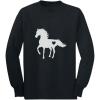 imageTstars  Gift for Horse Lover Love Horses Youth Kids Long Sleeve TShirtBlack