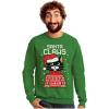 imageTstars Cat Santa Claws Mens Ugly Christmas Sweatshirt Tacky Sweater Style Xmas Holiday Sweatshirts for MenGreen