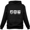 imageTstars Eat Sleep Anime Hoodies for Men Japanese Manga Novelty Unisex Sweatshirt Pullover HoodieBlack