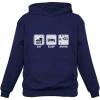 imageTstars Eat Sleep Anime Hoodies for Men Japanese Manga Novelty Unisex Sweatshirt Pullover HoodieBlue