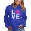 imageTstars Eat Sleep Volleyball Repeat Hoodies for Women Fans Team Players Sweatshirt HoodieRoyal