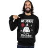 imageTstars Jesus Birthday Funny Holiday Xmas Long Sleeve Sweatshirt for Men Women Ugly Christmas Sweater StyleBlack