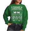 imageTstars Meeowee Cat Christmas Sweater Style Sweatshirt for Women Teen Girls Funny Xmas Holiday SweatshirtsGreen