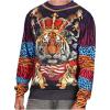 imageUgly Christmas Sweatshirt Funny 3D Graphic Crewneck Long Sleeve Sweatshirt Tiger