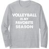 imageVolleyball Is My Favorite Season Gift for Volleyball Lovers Long Sleeve TShirtHeather Grey