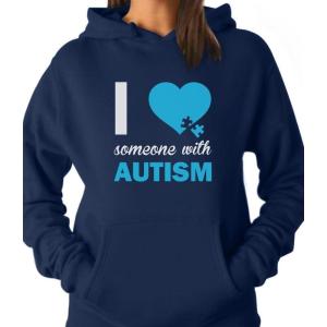 imageAutism Awareness Hoodie I Love Someone with Autism Women HoodieBlue